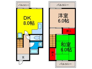 石切グローバルハイツの物件間取画像